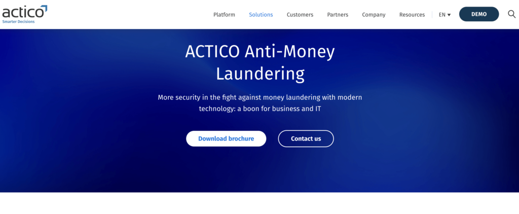 ACTICO Anti-Money Laundering